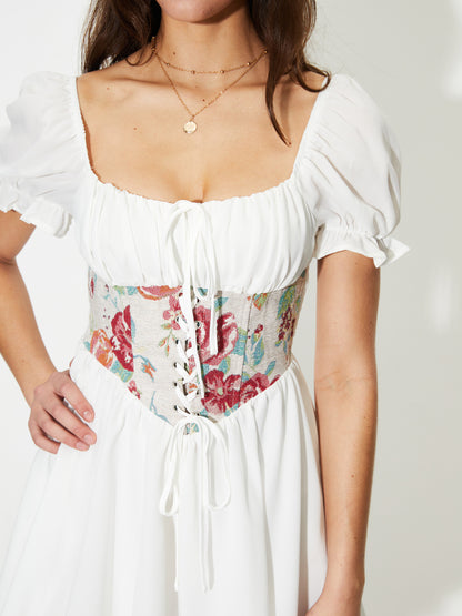 Patchwork A-Line Dress 1249472