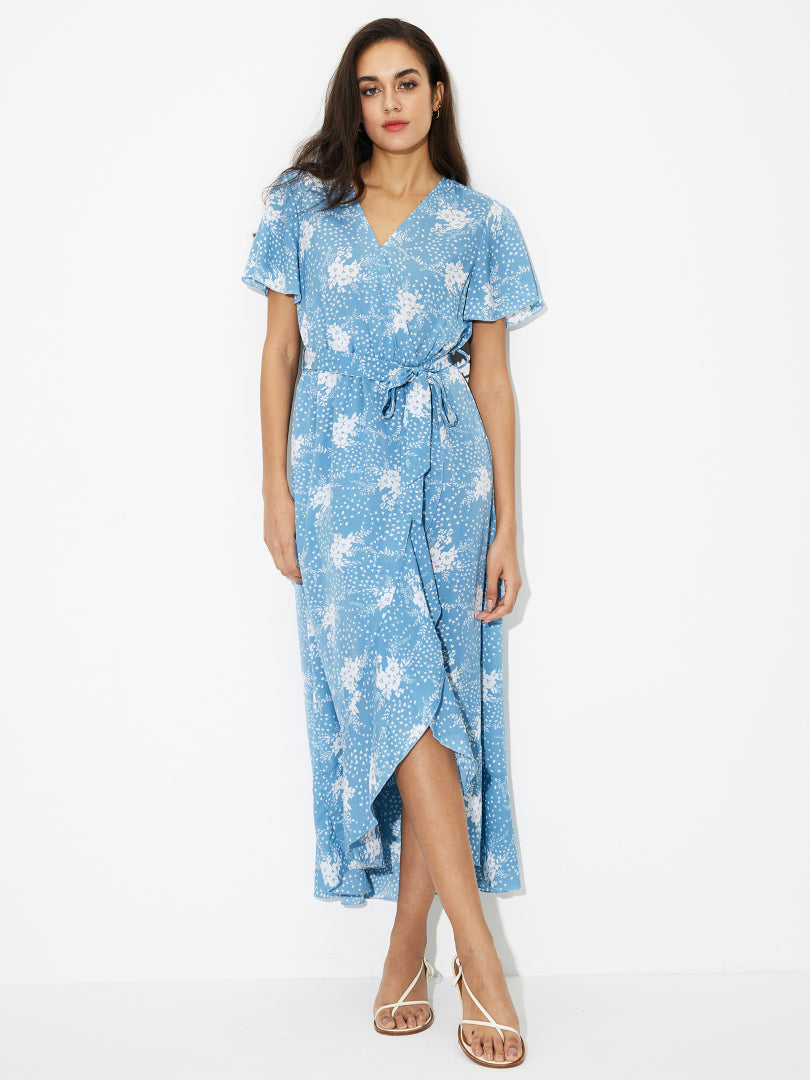 Ruffle A-Line Dress 118761