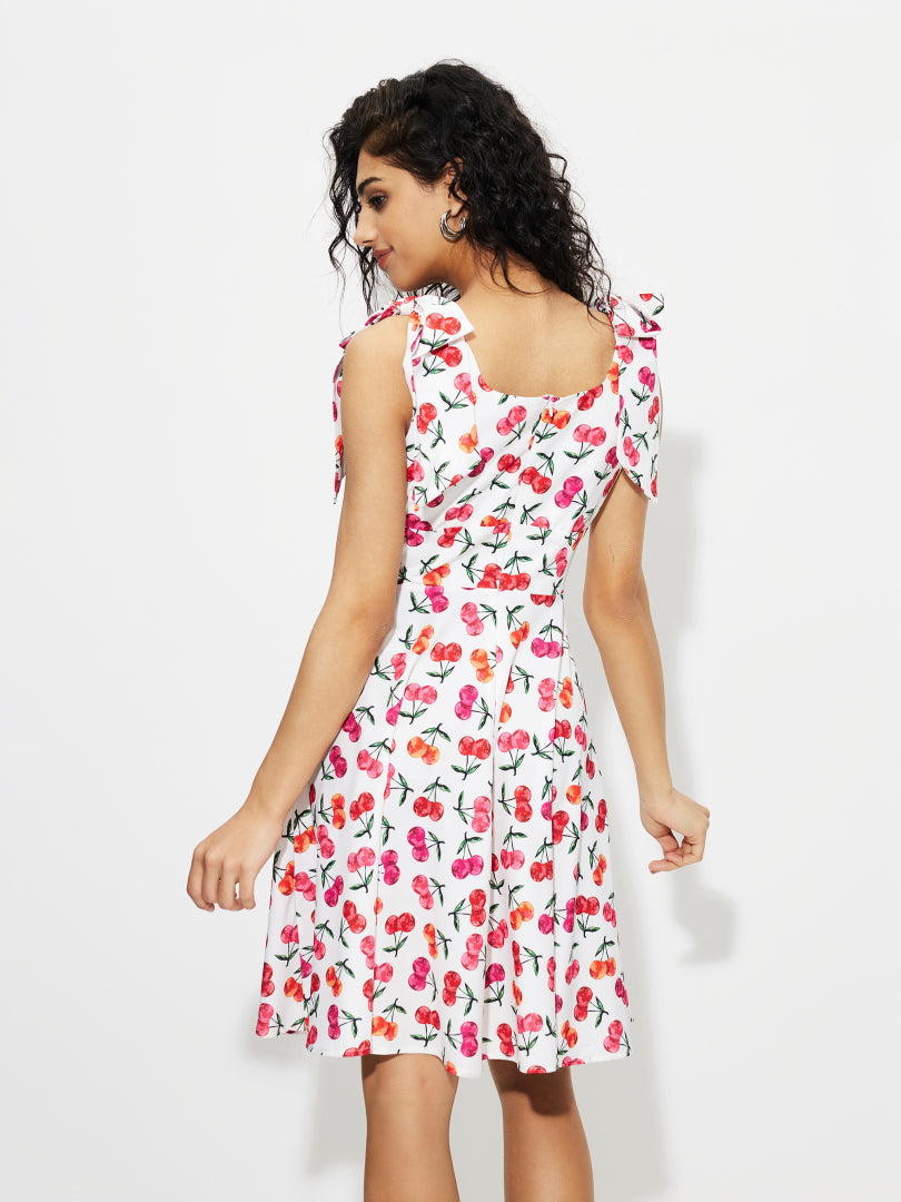 Printed A-Line Dress 1263292