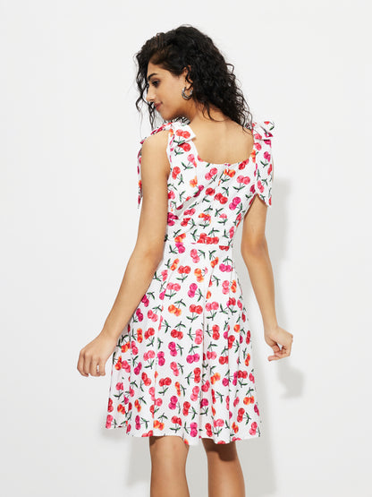 Printed A-Line Dress 1263292