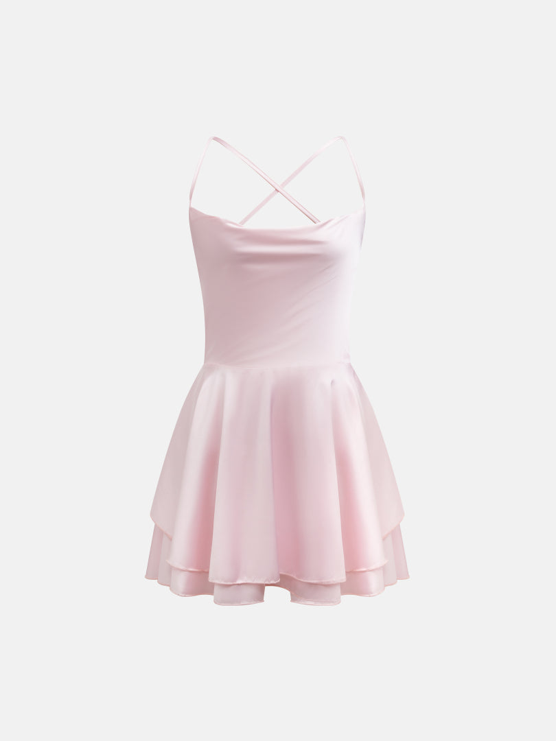 Open Back A-Line Dress 1248312