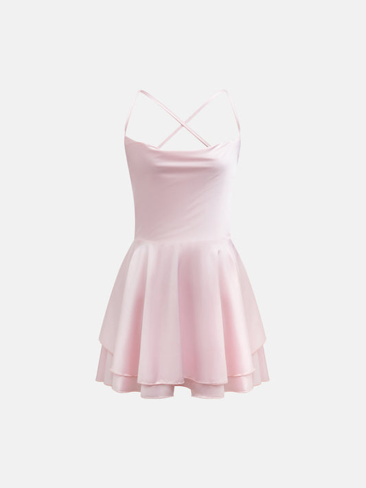Open Back A-Line Dress 1248312