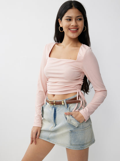 Drawstring Pullover T-Shirt 117755