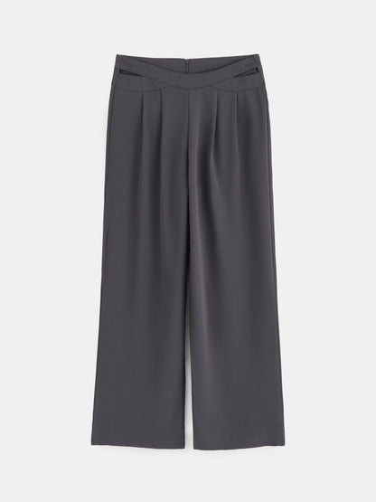Crisscross Straight Leg Pants 1263162