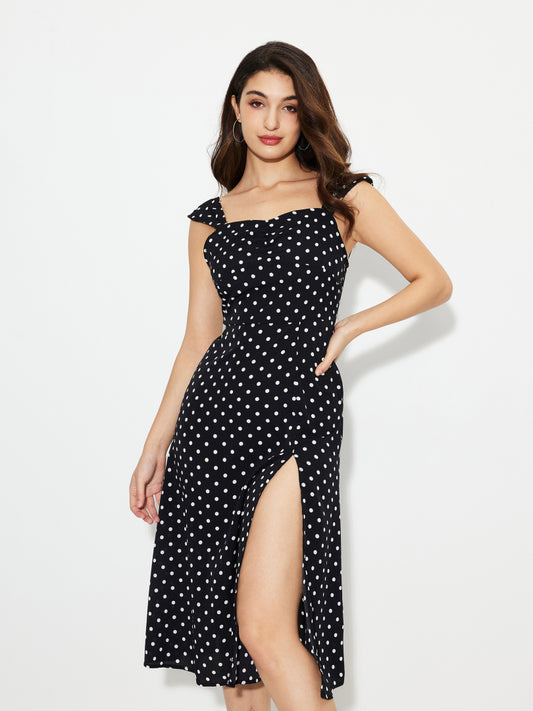 Slit A-Line Dress 1254582