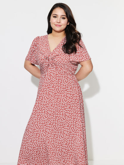 Plus Size Printed A-Line Dress 1297002