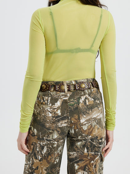 Sheer Pullover T-Shirt 116217
