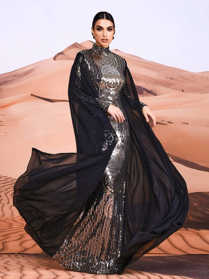 Lace-trimmed Arabian Dresses 1300402
