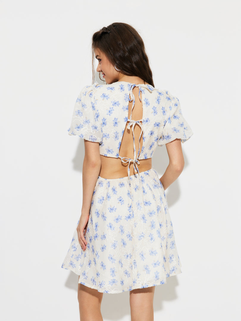 Knotted A-Line Dress 1295832