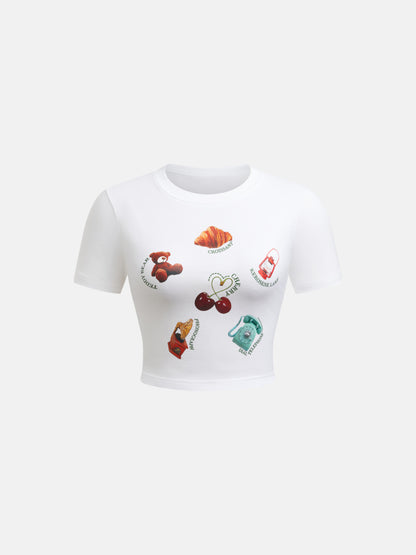 Printed Pullover T-Shirt 1268002