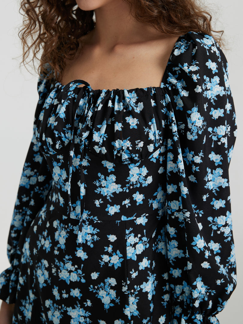 Ruffle A-Line Dress 112509