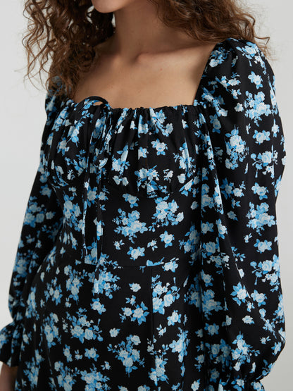 Ruffle A-Line Dress 112509