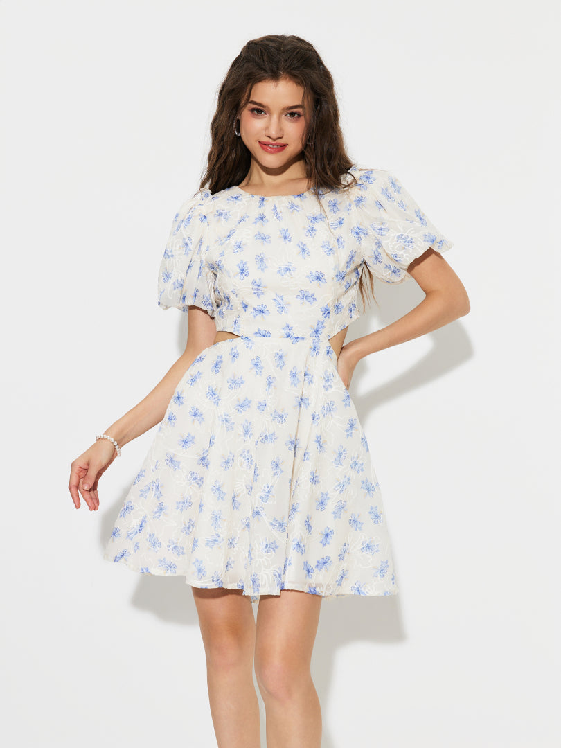 Knotted A-Line Dress 1295832
