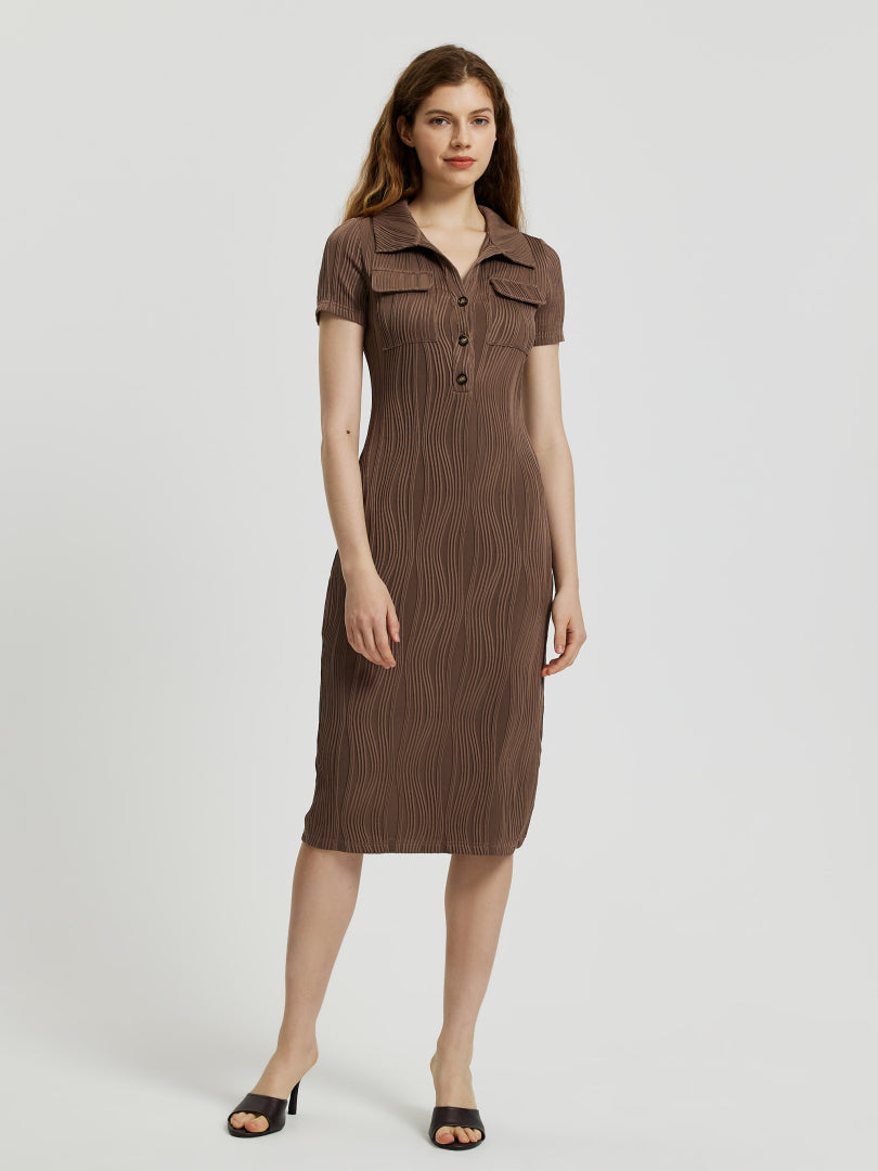Pocket Bodycon Dress 113125