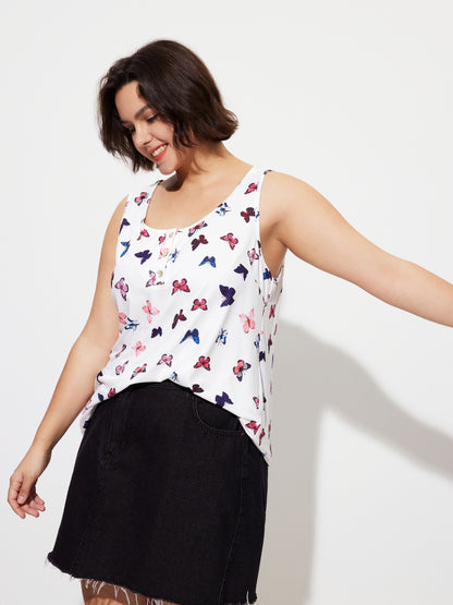 Plus Size Printed Tank Top 1283282