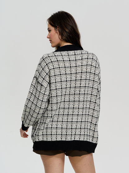 Buttoned Knit Cardigan 116513