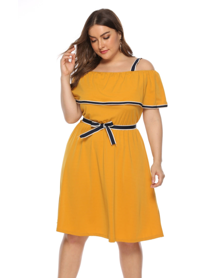 Tied Off-shoulder Dress 1289112