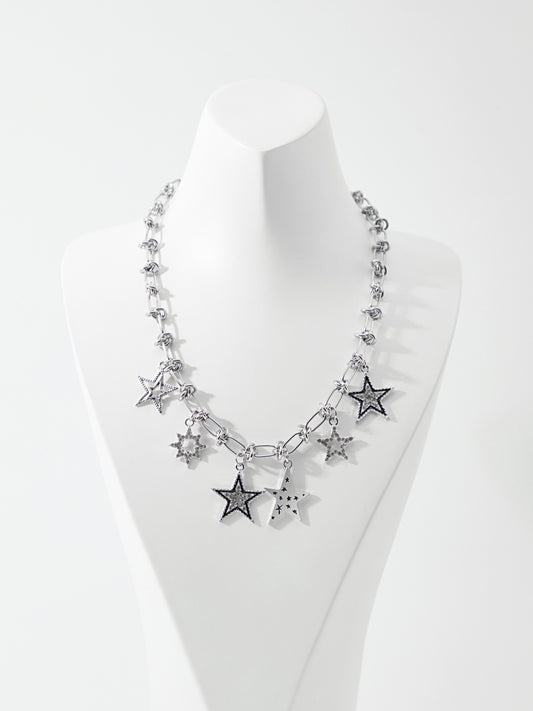 Y2K Star Silence + Noise Metal Necklace 1239711