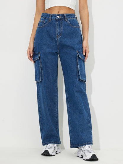 Straight Fit Cargo Jeans 118081