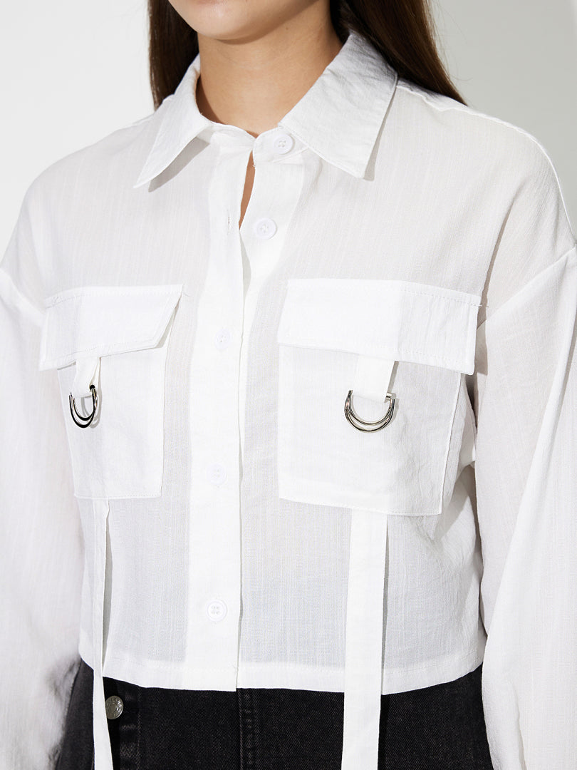Pocket Placket Blouse 119150