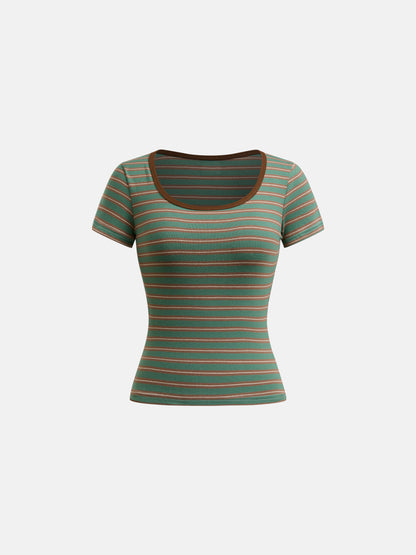 Color Block Pullover T-Shirt 1278572