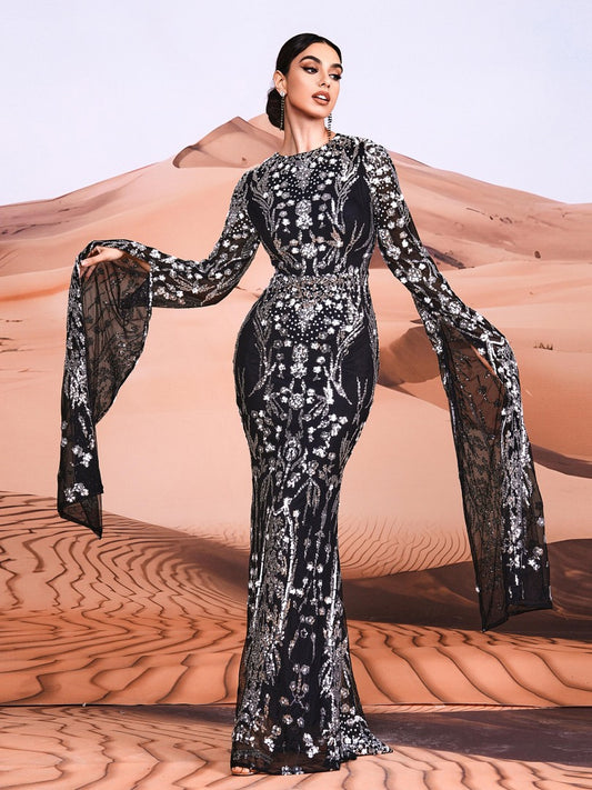 Sequinned Arabian Dresses 1308182