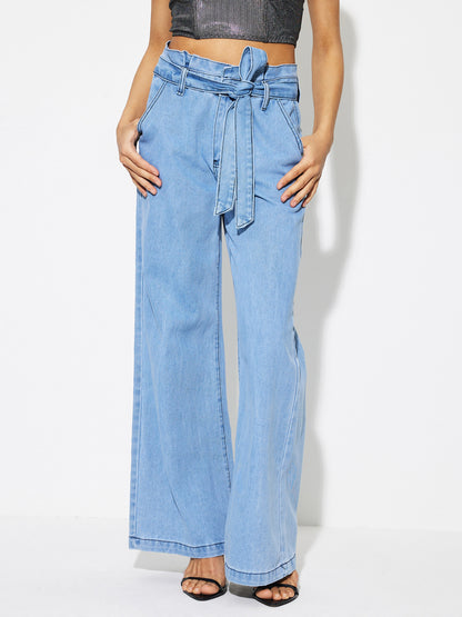 Ruffle Straight Leg Jeans 1266502