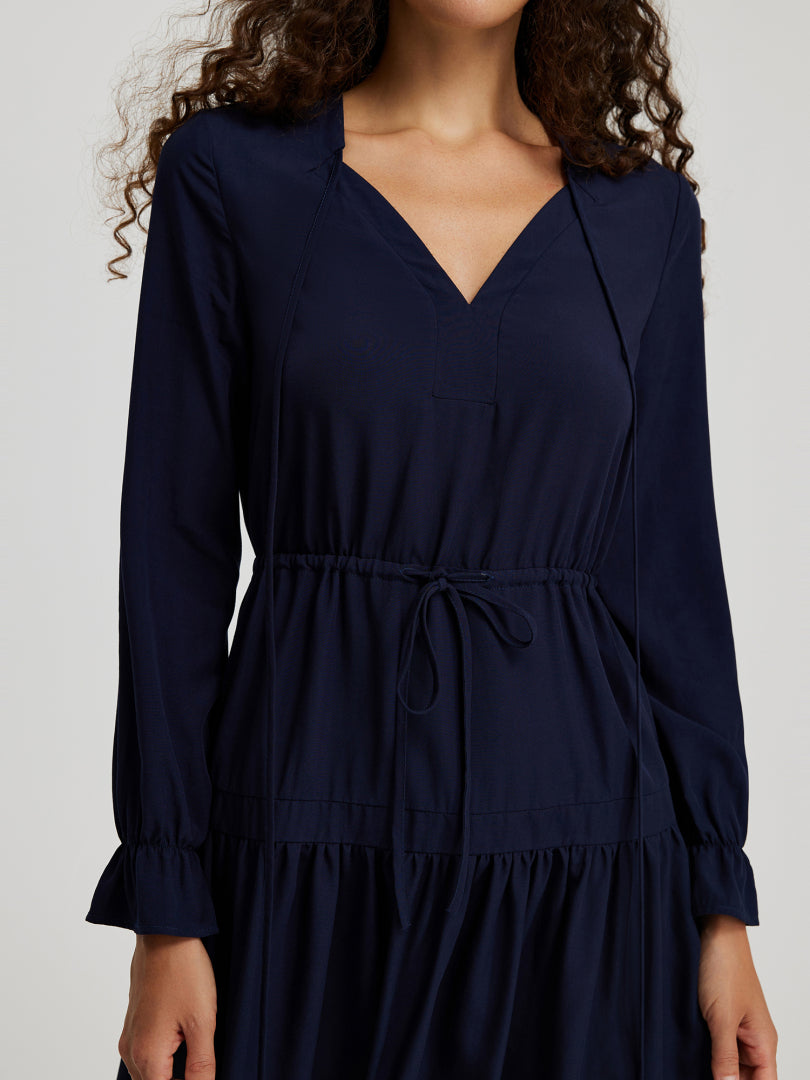 Ruffle A-Line Dress 110461