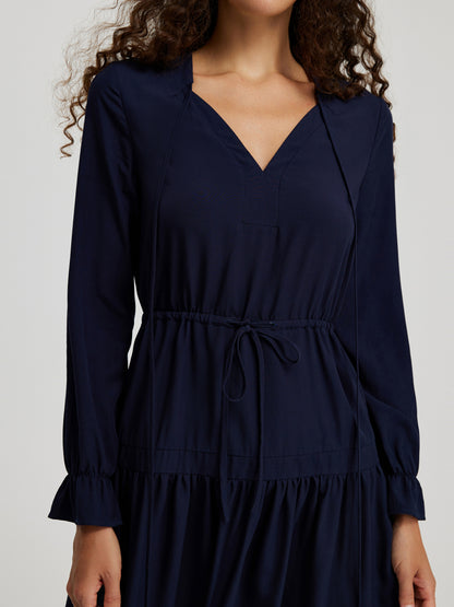 Ruffle A-Line Dress 110461