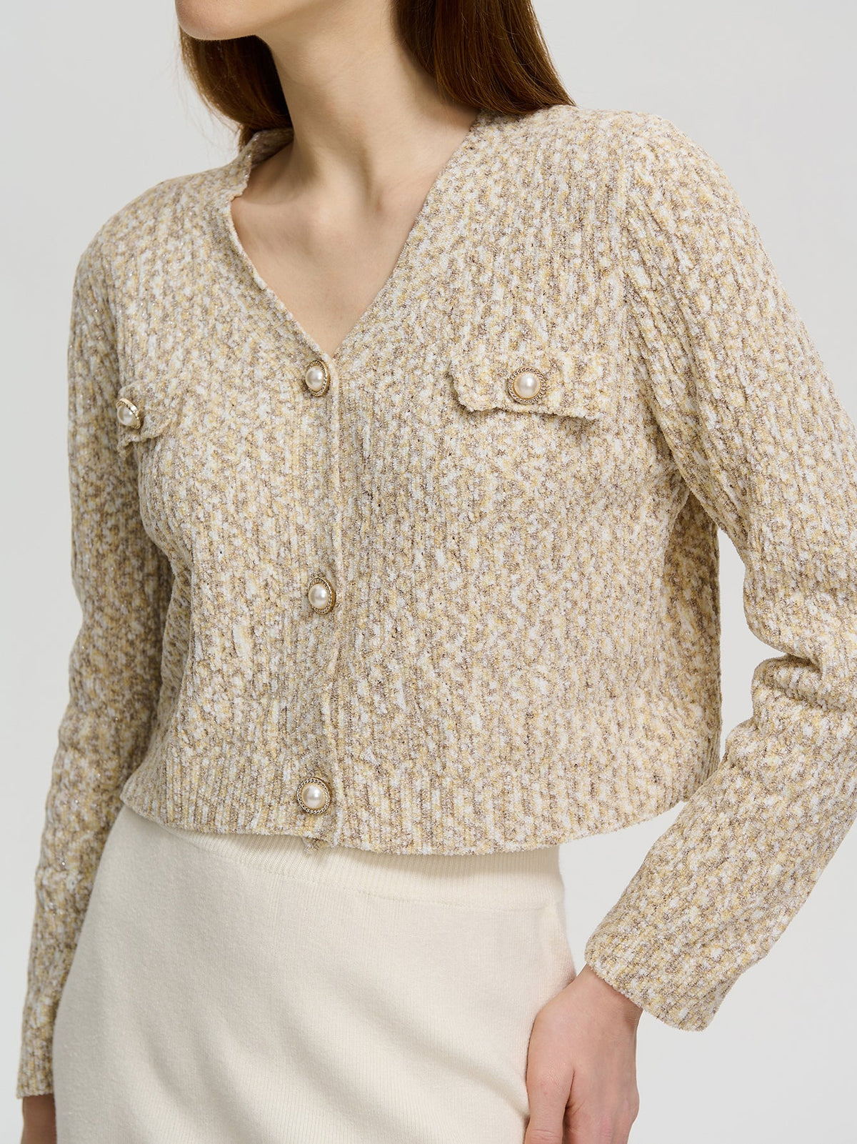 Buttoned Knit Cardigan 113960