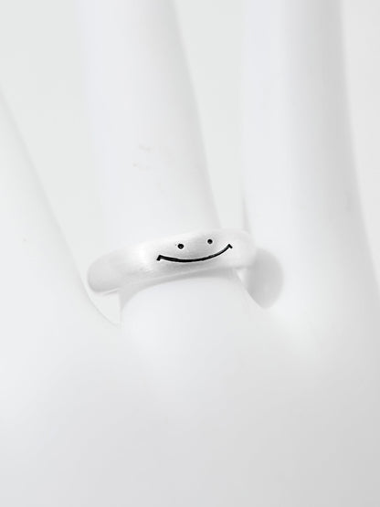 Smiley Face Design Adjustable Ring 121099