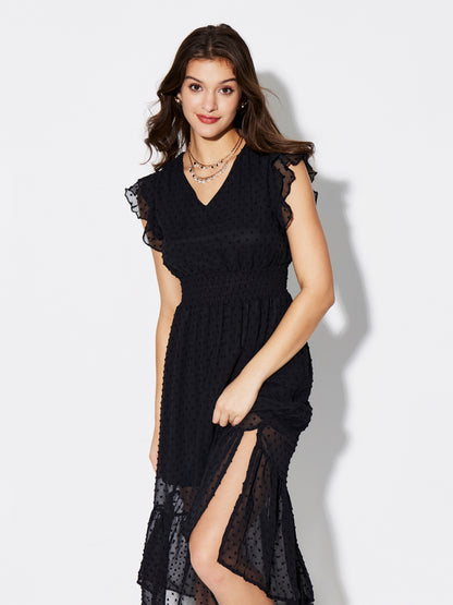 Ruffle A-Line Dress 1301812