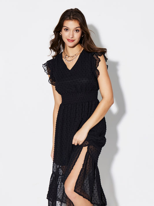 Ruffle A-Line Dress 1301812