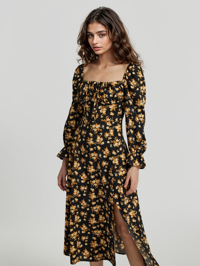 Ruffle A-Line Dress 112509