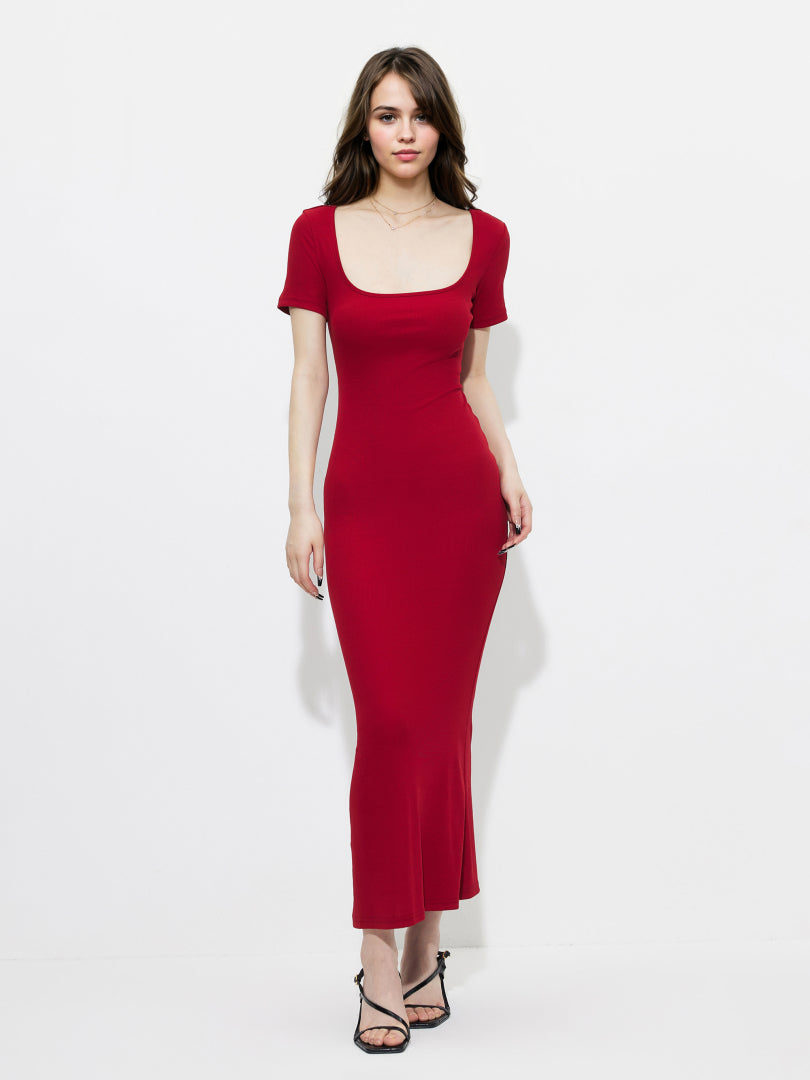 Lace Up Fishtail Dress 1259532