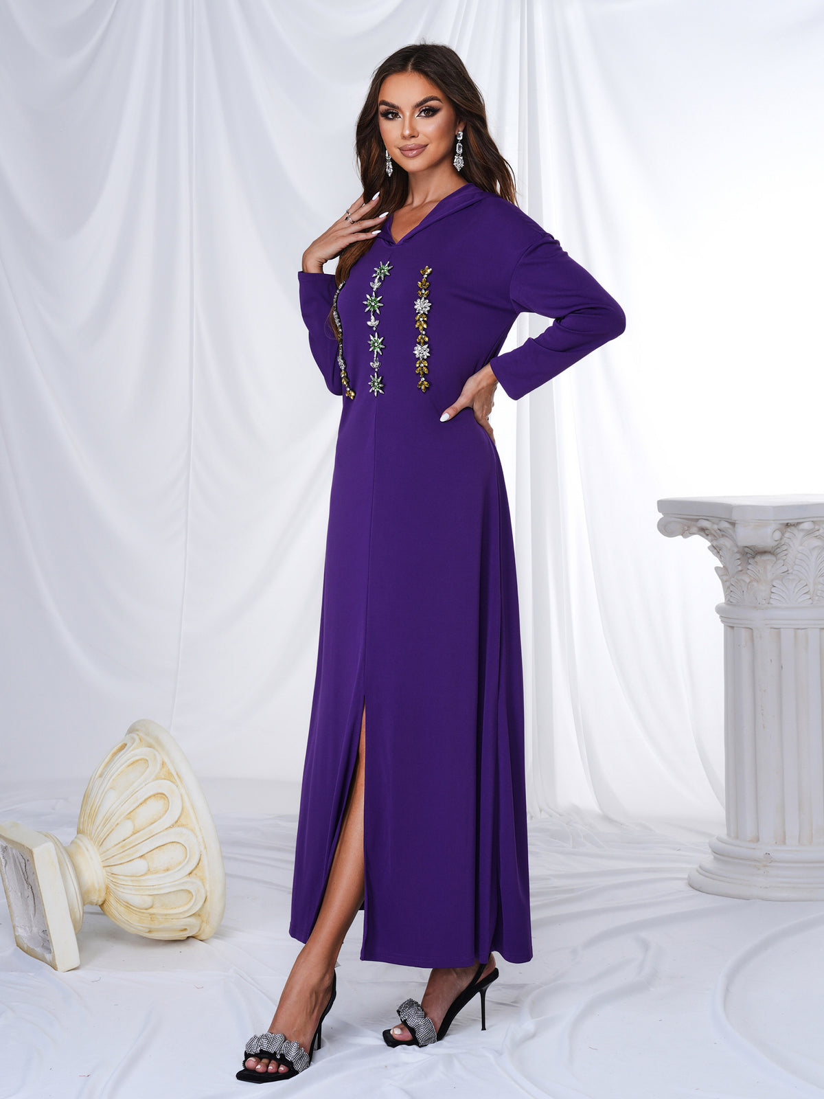 Slit Arabian Dresses 1287952