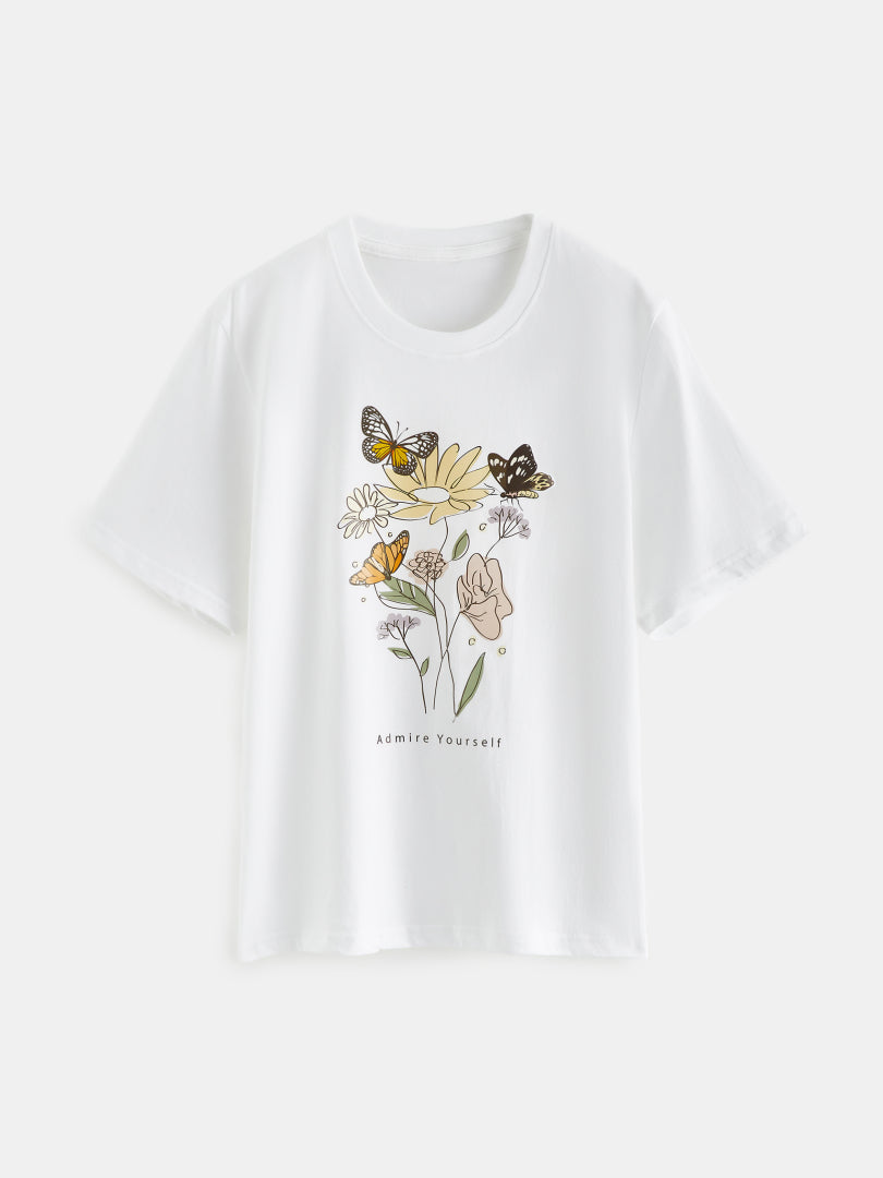 Printed Cotton T-Shirt 1231871