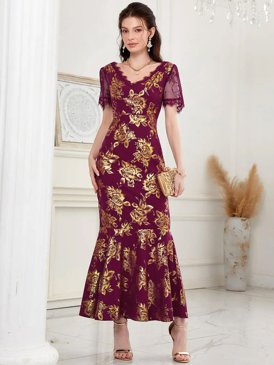 Color Block Arabian Dresses 1282652
