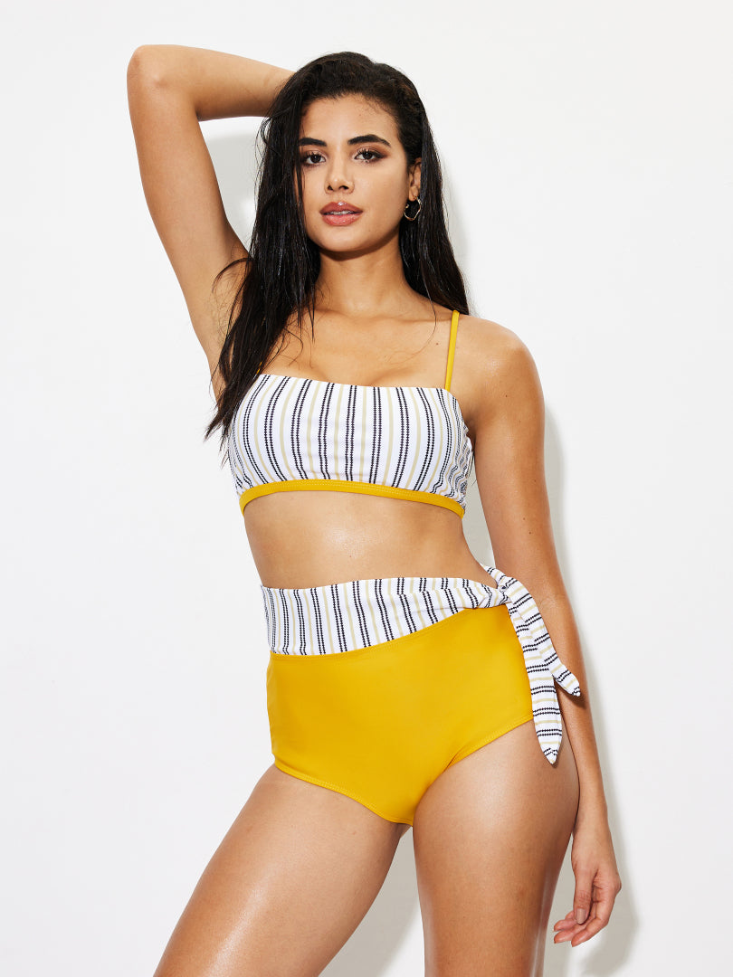 Color Block Bikini Set 1267632