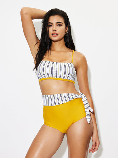 Color Block Bikini Set 1267632
