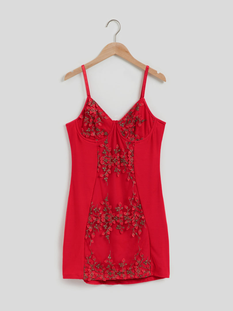 Cami Embroided Bodycon Dress 110824