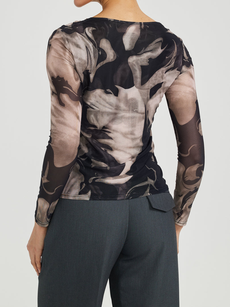 Sheer Pullover T-Shirt 116651