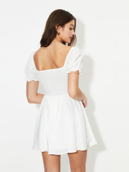 Patchwork A-Line Dress 1249472