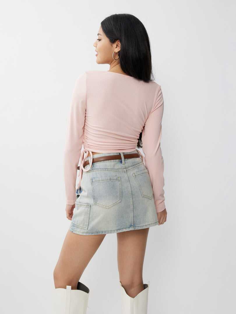 Drawstring Pullover T-Shirt 117755