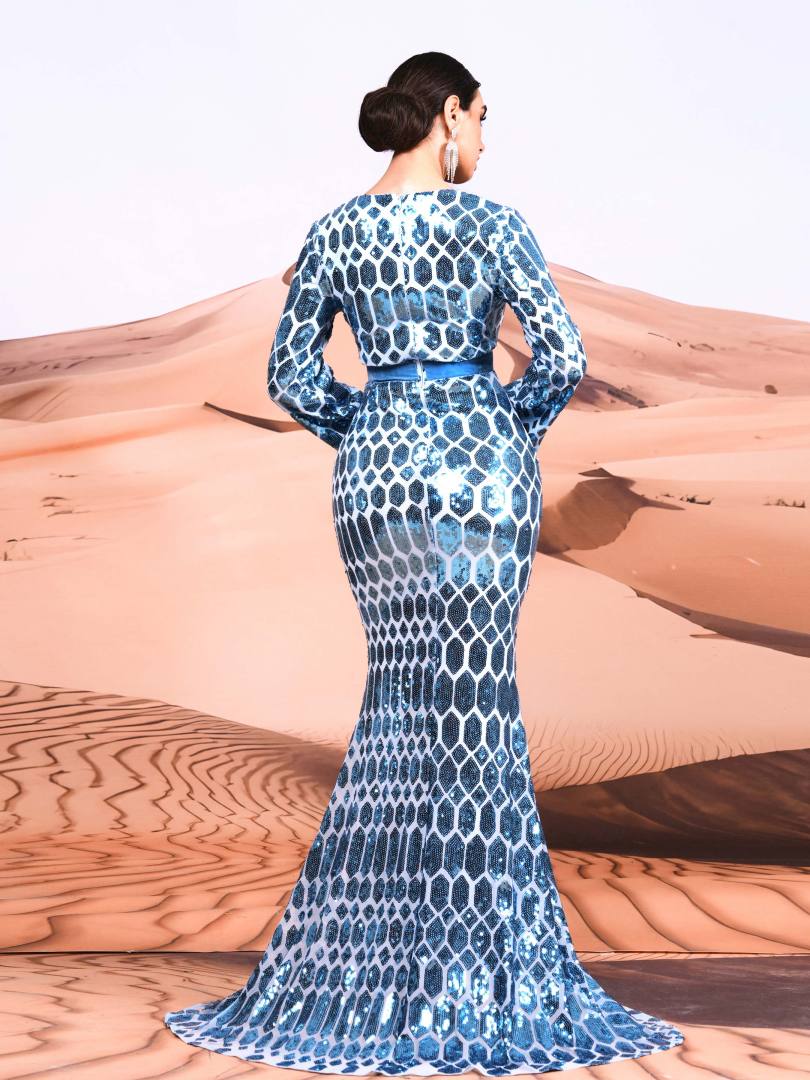 Sequinned Arabian Dresses 1300472