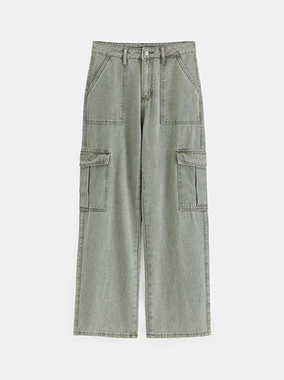 Pocket Straight Leg Jeans 1267802