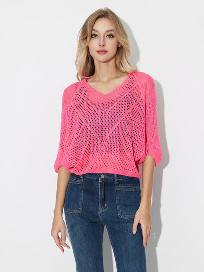 Openwork Knit Pullover 119440