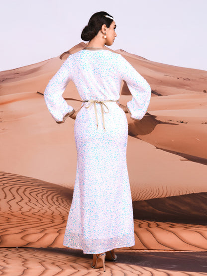 Belted Arabian Dresses 1284152