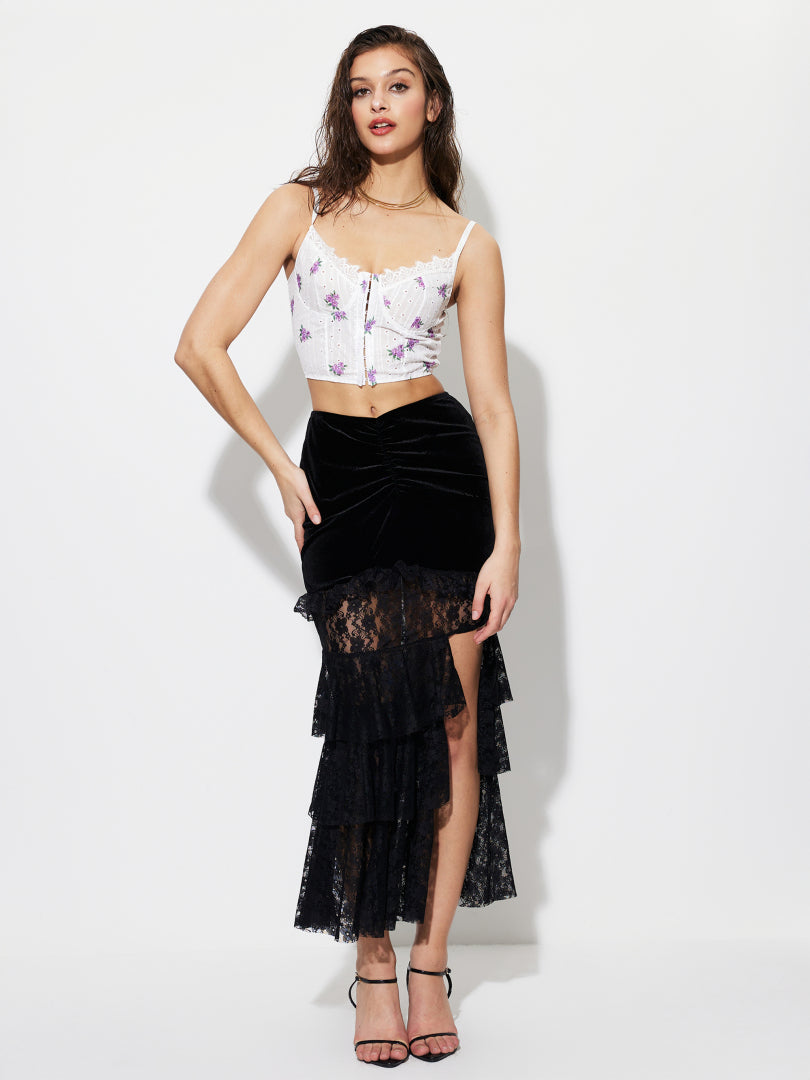 Patchwork Pencil Skirt 1270372