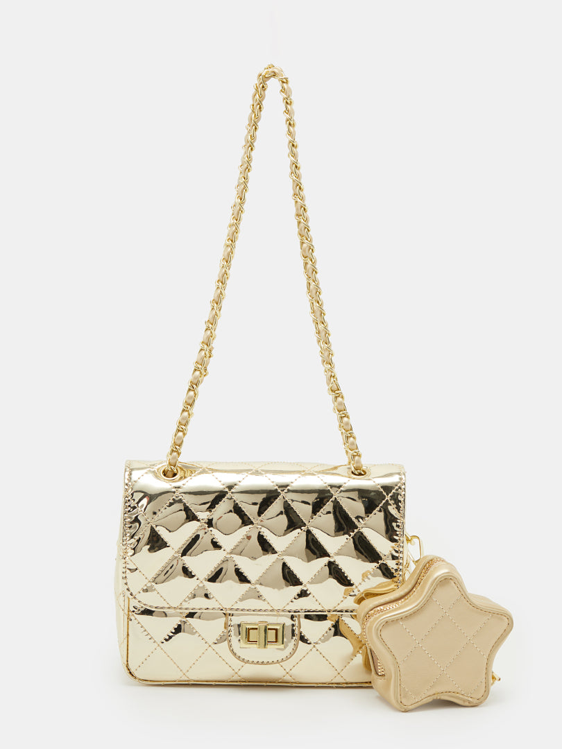 Solid Box Shoulder Bag 1281282